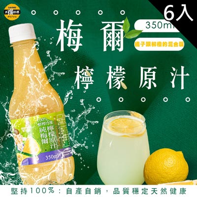 鮮知果梅爾檸檬原汁(350ml*6入/箱)