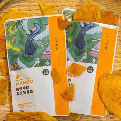 愛文芒果乾(無糖)(100g±5%*3包)